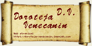Doroteja Venečanin vizit kartica